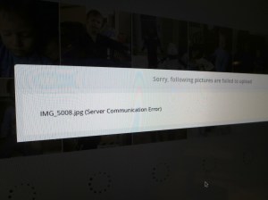 server communication error