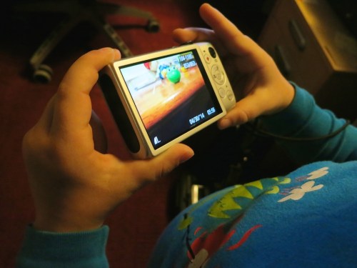 Surprise! My son shows me the latest picture he’s taken with my Canon Elph. I think this may be a sign it’s time for his own camera. But is he ready for the real thing?