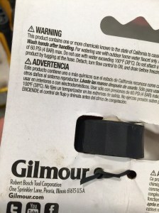 Gilmour Warning Message