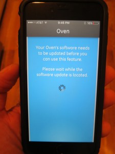 GE Kitchen App Says Update Software