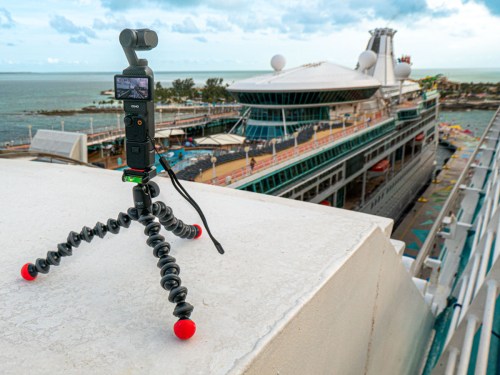 DJI Osmo Pocket 3 records timelapse from cruise ship Independence of the Seas.